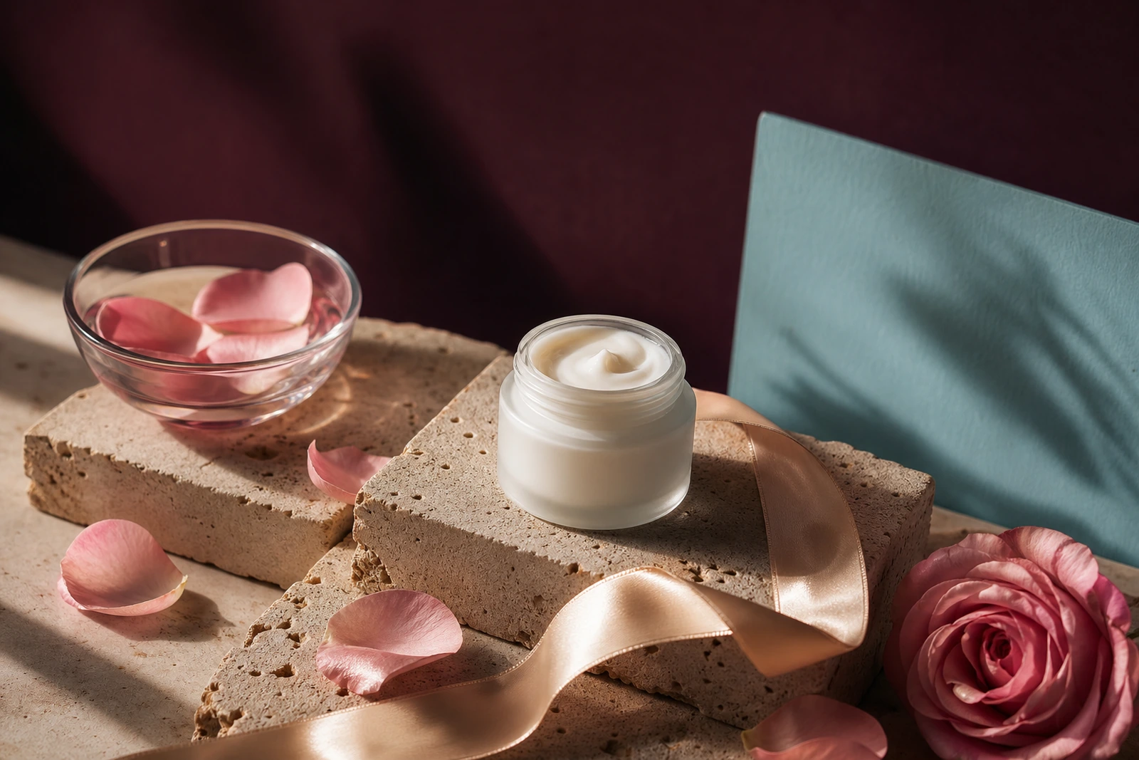vrouw krijgt een gezichtsbehandeling in een salon, rustgevend